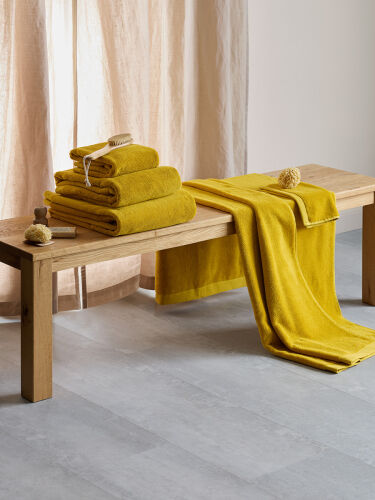 Полотенце для лица цвета охры из коллекции essential, 30х30 см 1