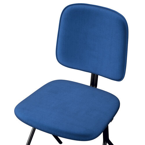 Стул ror, y, велюр, черный/темно-голубой 5