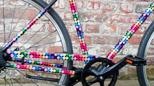 Наклейка на раму велосипеда flow 4