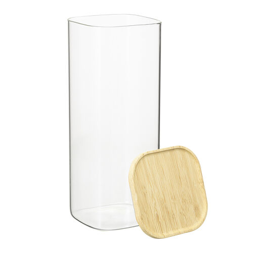 Банка для хранения квадратная glass bamboo, 1,9 л 5 Банка для хранения квадратная glass bamboo, 1,9 л 5