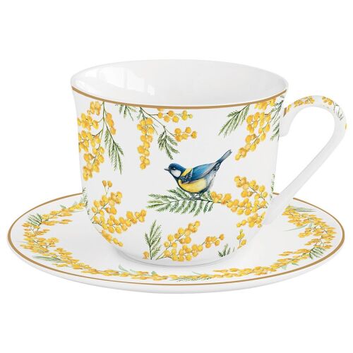 Чашка с блюдцем mimosa, 370 мл