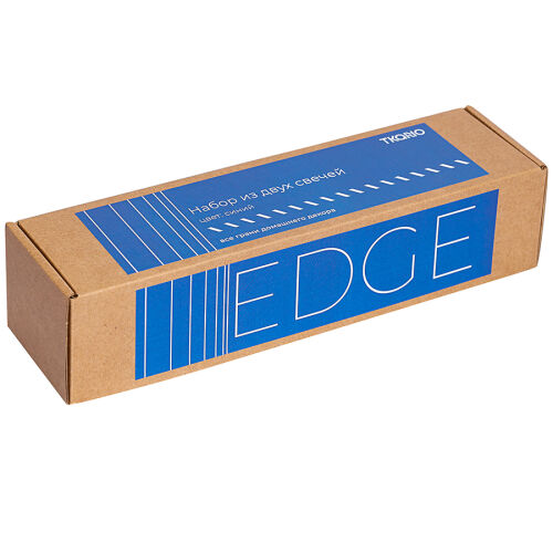 Набор из двух свечей синего цвета из коллекции edge, 24,5 см 7 Набор из двух свечей синего цвета из коллекции edge, 24,5 см 7