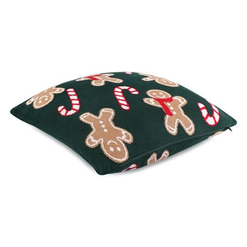 Подушка вязаная с новогодним рисунком gingerman из коллекции new 5