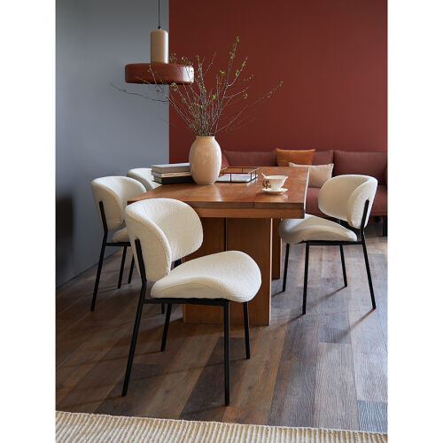 Стул embrace, букле, молочный 6