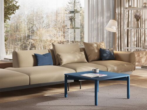 Столик кофейный saga, 60х60 см, синий 2