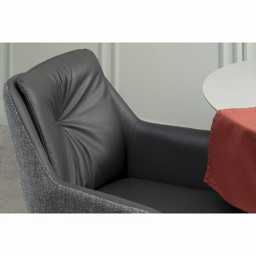 Стул allar, экокожа, рогожка, серый 7