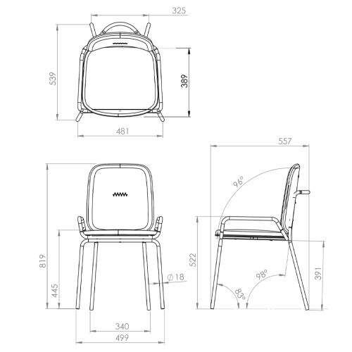 Стул ror, double frame, велюр, черный/розовый 7 Стул ror, double frame, велюр, черный/розовый 7