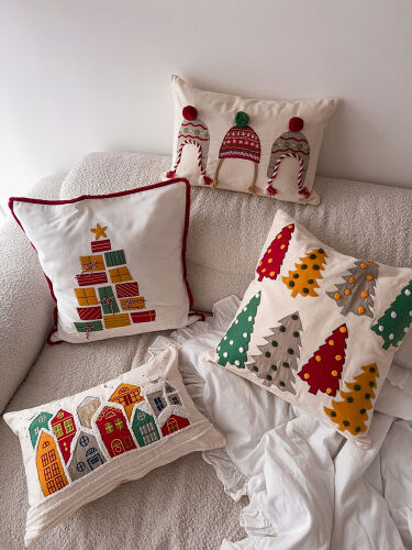 Чехол на подушку jolly forest из коллекции new year essential, 4 5