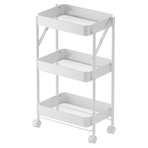 Этажерка 3-х ярусная smart cart, белая