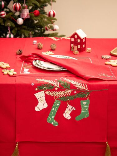 Дорожка на стол winter wishes из коллекции new year essential, 4 3
