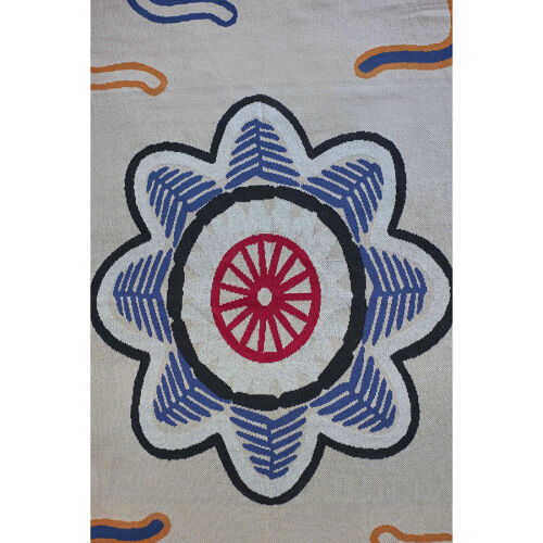 Плед из хлопка по мотивам эвенских орнаментов из коллекции cultu 2