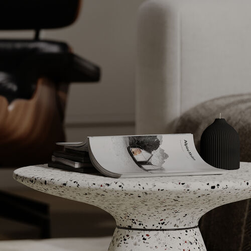 Столик журнальный bayn, D60 см, белый 3