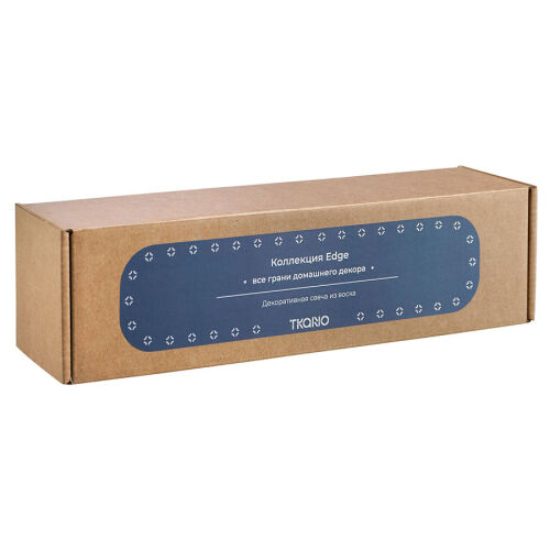 Свеча декоративная синего цвета из коллекции edge, 25,5 см 6