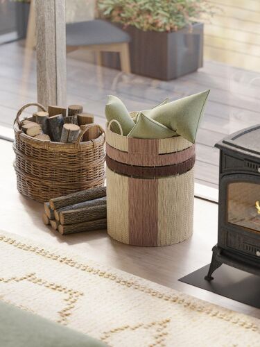 Корзина плетеная bongo chocolate из коллекции ethnic, размер l 2