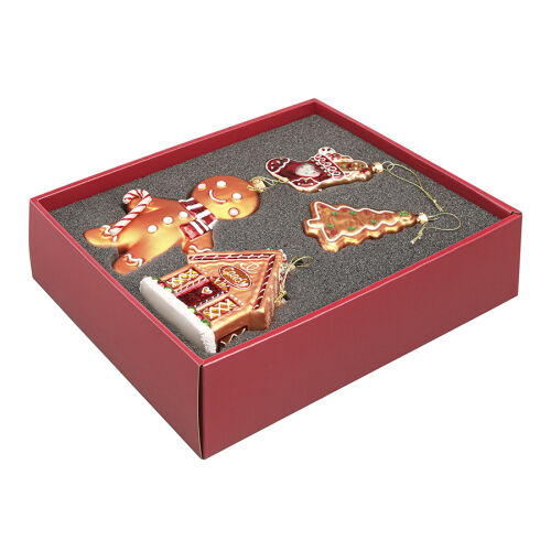 Набор ёлочных украшений ginger celebration из коллекции new year 6