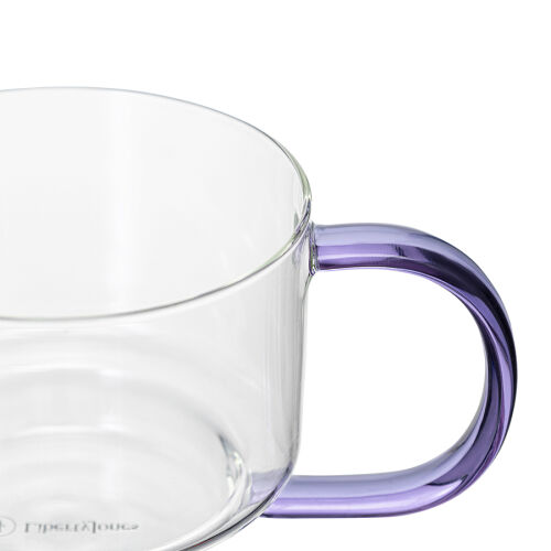 Набор кружек orb, 400 мл, прозрачные/фиолетовые, 2 шт. 6