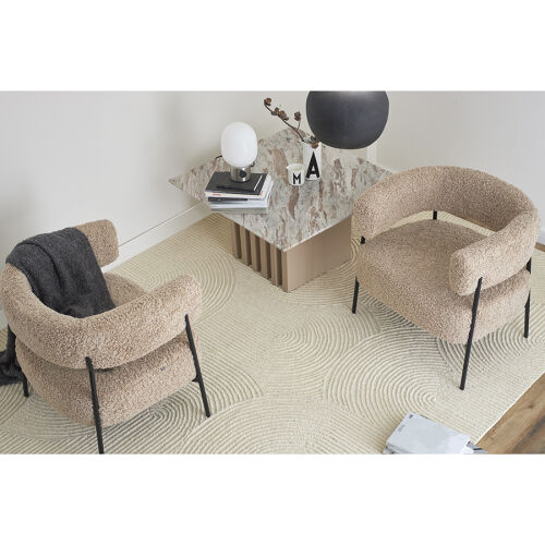 Кресло hugme, букле, миндальное молоко 4