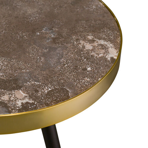 Столик hedda, D40 см, черный/матовое золото 5
