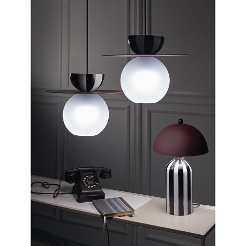 Светильник подвесной anniken, D36х28 см, сливовый 1