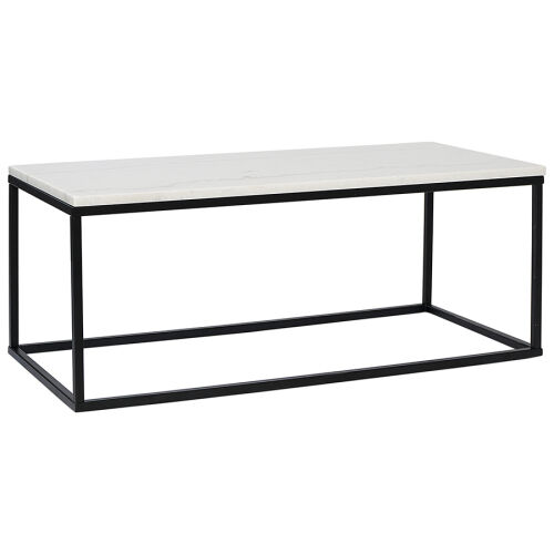Столик журнальный mayen, 90х40 см, белый/черный 3