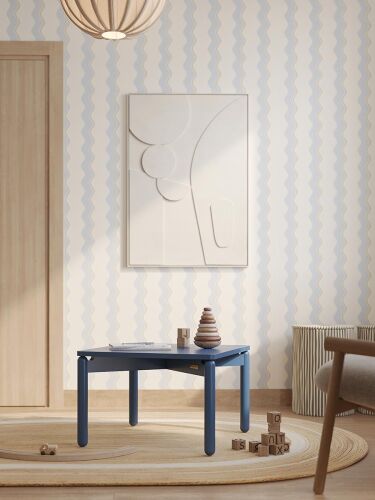 Столик кофейный saga, 75х75 см, синий 1