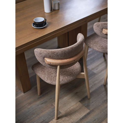 Стул stone, мягкий шенилл, кофе с молоком 2