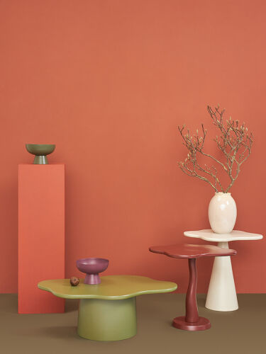 Столик приставной fluid, 56х49 см, сепия 2