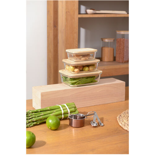 Контейнер для запекания и хранения eco store с крышкой из бамбук 7