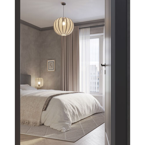 Лампа настольная texture rib, 27х39 см, бежевая 5