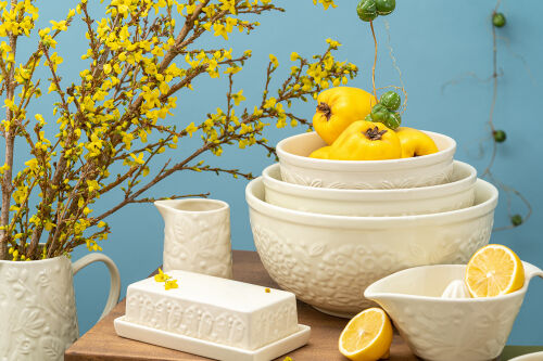 Миска для смешивания birds of paradise, 2,6 л, кремовая 2