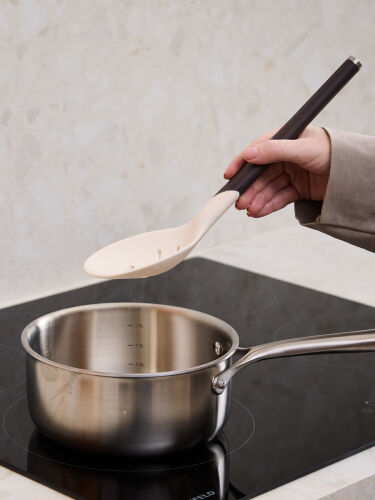 Шумовка smartchef, 31 см, бежевая/бордовая 4