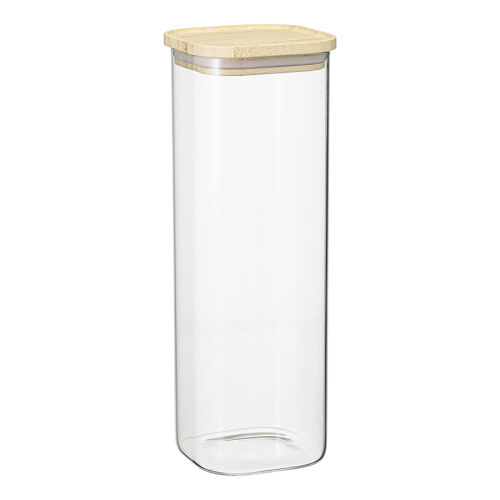 Банка для хранения квадратная glass bamboo, 2,2 л 1 Банка для хранения квадратная glass bamboo, 2,2 л 1