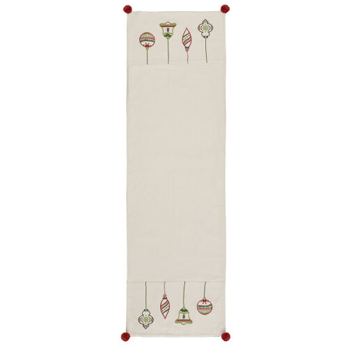 Дорожка с вышивкой christmas decorations из коллекции new year e 4 Дорожка с вышивкой christmas decorations из коллекции new year e 4