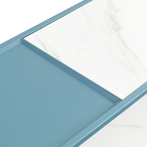 Стол консольный mayen, 120х35х76 см, белый/бирюзовый 6