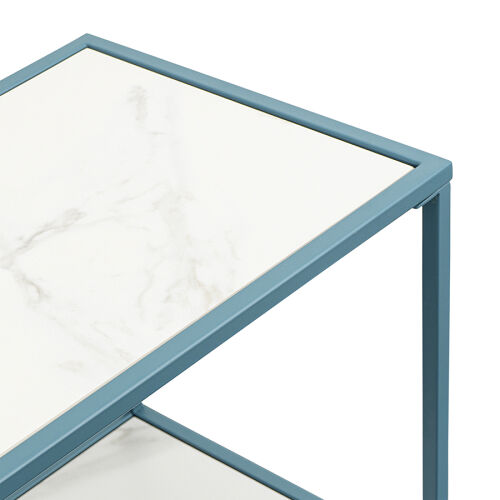 Стол консольный mayen, 120х35х76 см, белый/бирюзовый 7