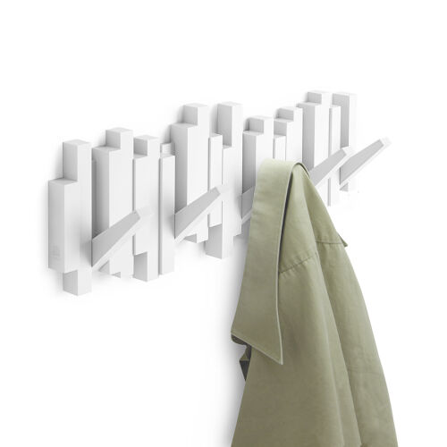 Вешалка настенная sticks, 49,3 см, белая, 5 крючков 2