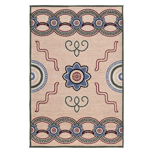 Ковер из хлопка по мотивам эвенских орнаментов из коллекции cultural heritage, 160х230 см