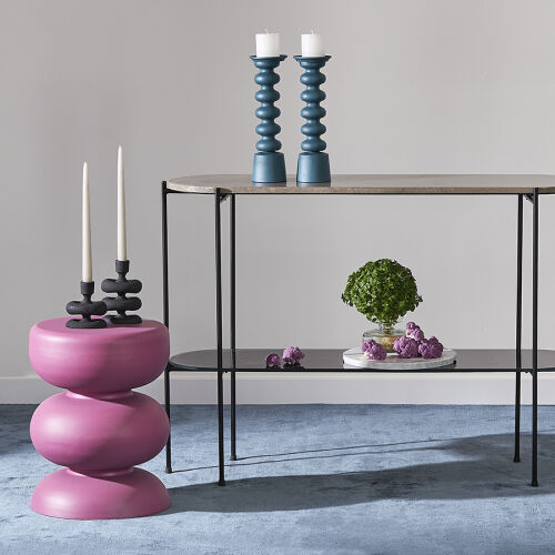 Столик приставной vivlend, D36 см, фуксия 7