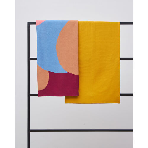 Плед из хлопка с авторским принтом из коллекции freak fruit, 130 5