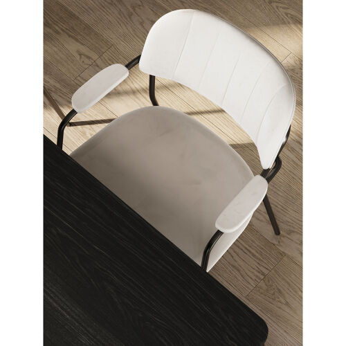 Стул eirill, велюр, серо-бежевый 1