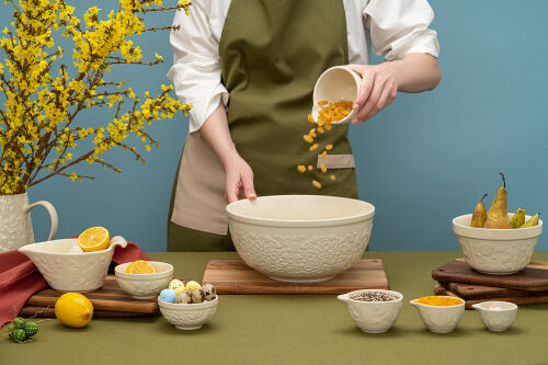 Миска для смешивания birds of paradise, 2,6 л, кремовая 2