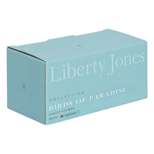 Набор кружек birds of paradise, 500 мл, красные, 2 шт. 7 Набор кружек birds of paradise, 500 мл, красные, 2 шт. 7