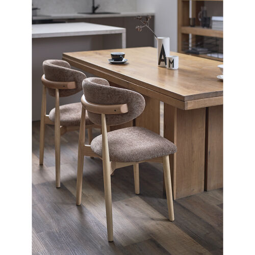 Стул stone, мягкий шенилл, кофе с молоком 4