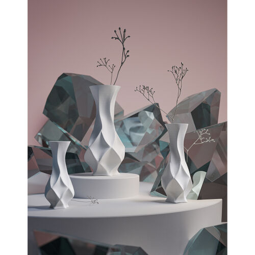 Ваза для сухоцветов printed art, curve, 42 см 6 Ваза для сухоцветов printed art, curve, 42 см 6