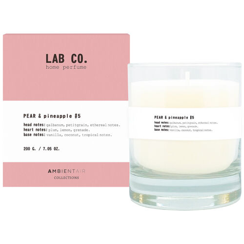 Свеча ароматическая lab co, pear&pineapple, 40 ч 1 Свеча ароматическая lab co, pear&pineapple, 40 ч 1