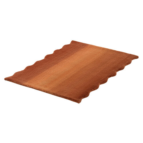 Ковер из шерсти over horizon терракотового цвета из коллекции tr 3