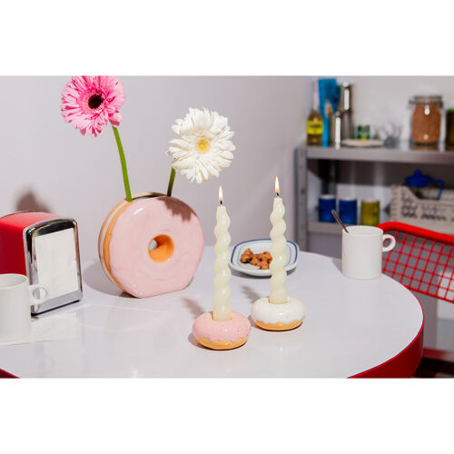 Подсвечник fast food, donut, D7 см, белый 4 Подсвечник fast food, donut, D7 см, белый 4