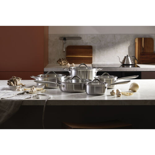 Кастрюля с крышкой 3ply etalon, D24 см, 6 л 2