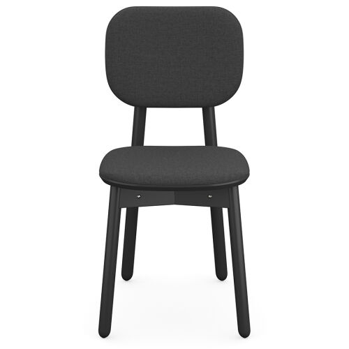 Стул с обивкой saga, рогожка, темно-серый 4