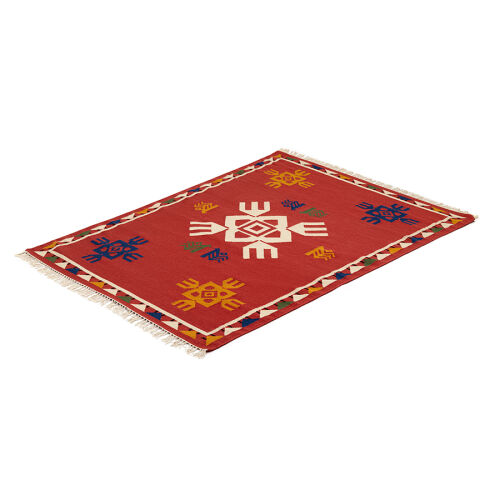 Ковер из шерсти по мотивам чувашских орнаментов из коллекции cul 2